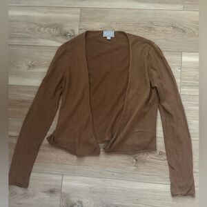 Pure Collection Linen Drape Open Cardigan 4